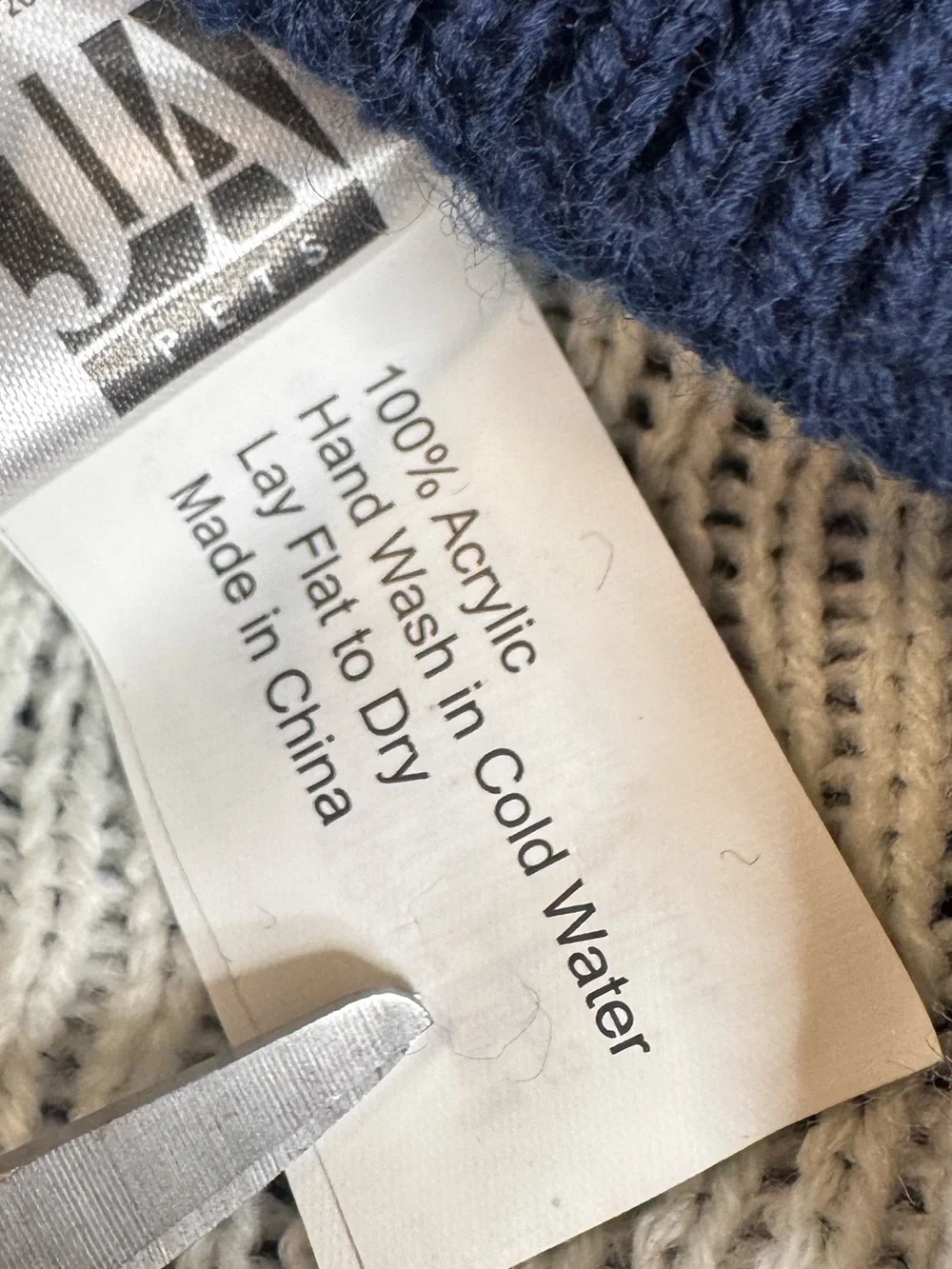 Navy Red White Fair Isle Half-zip Sweater
